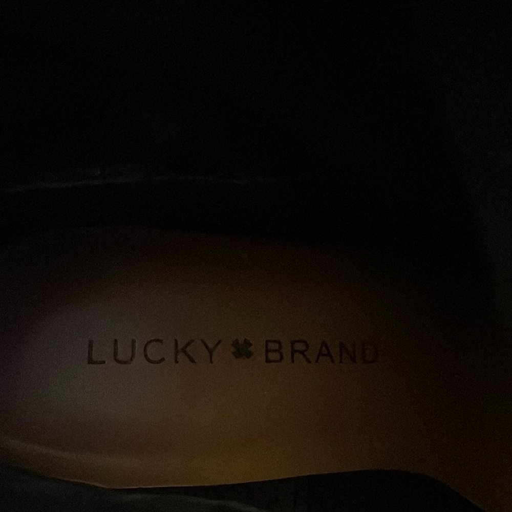 LUCKY BRAND SUEDE WOMEN BLACK BOOTIES 6.5 - Picture 6 of 9